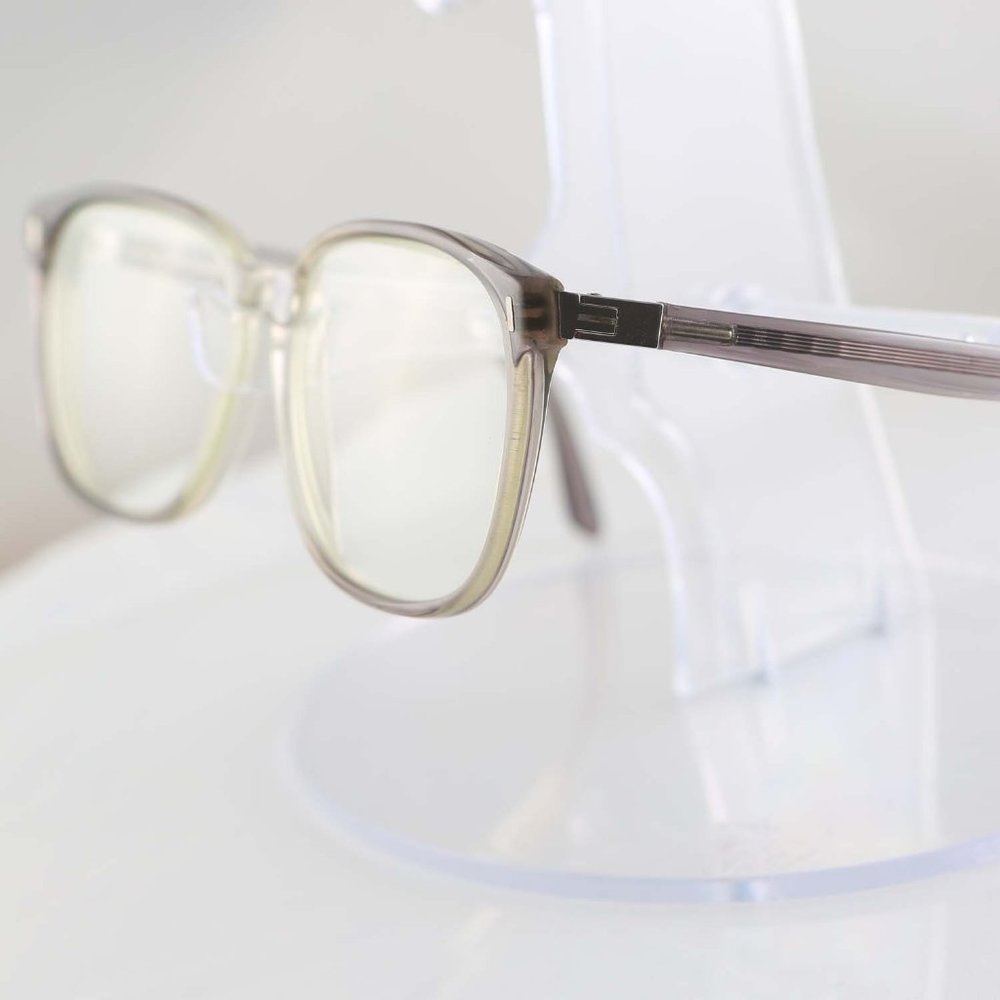 BerDel gray plastic glasses Italy VTG